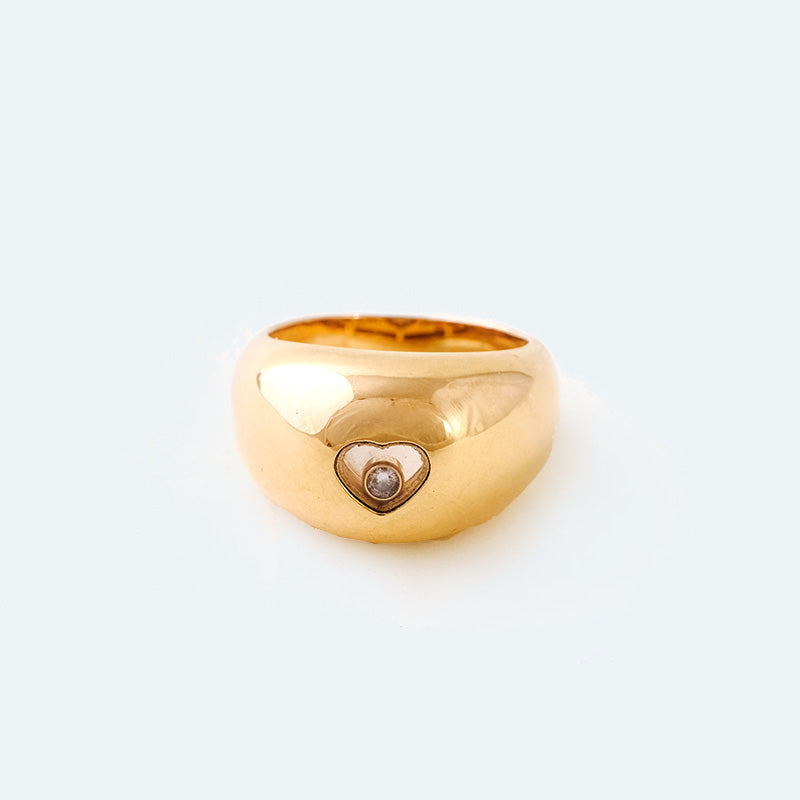 Chopard "Happy Diamonds" Ring in Gold and Dancing Diamond