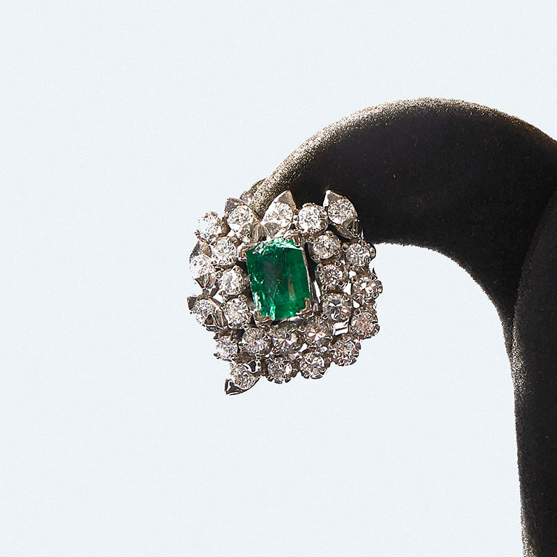 Caravans of Brilliant White Gold and Emeralds