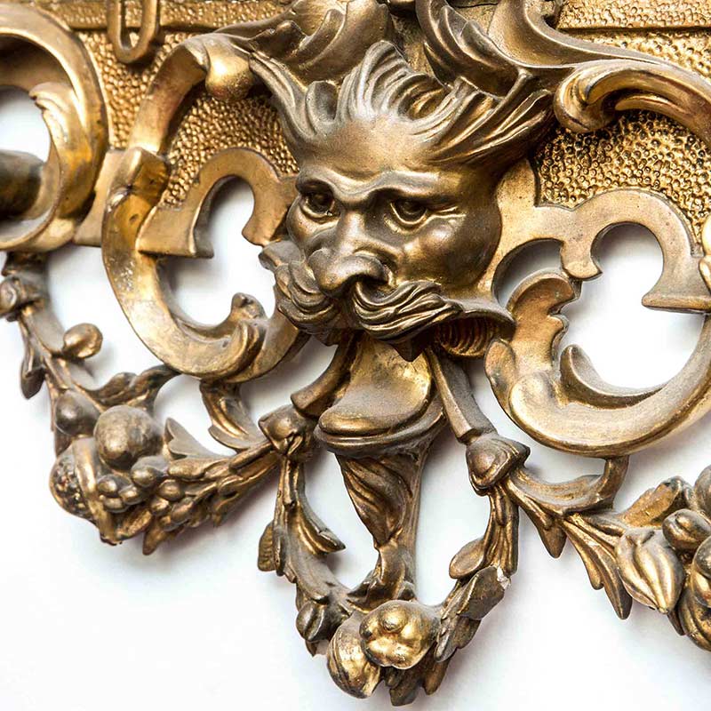 French Mirror with Beveled Glass and Gilt Gold Frame, Circa 1880