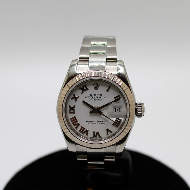 Rolex Lady Datejust 28mm Steel & White Gold | LA FONTAINE