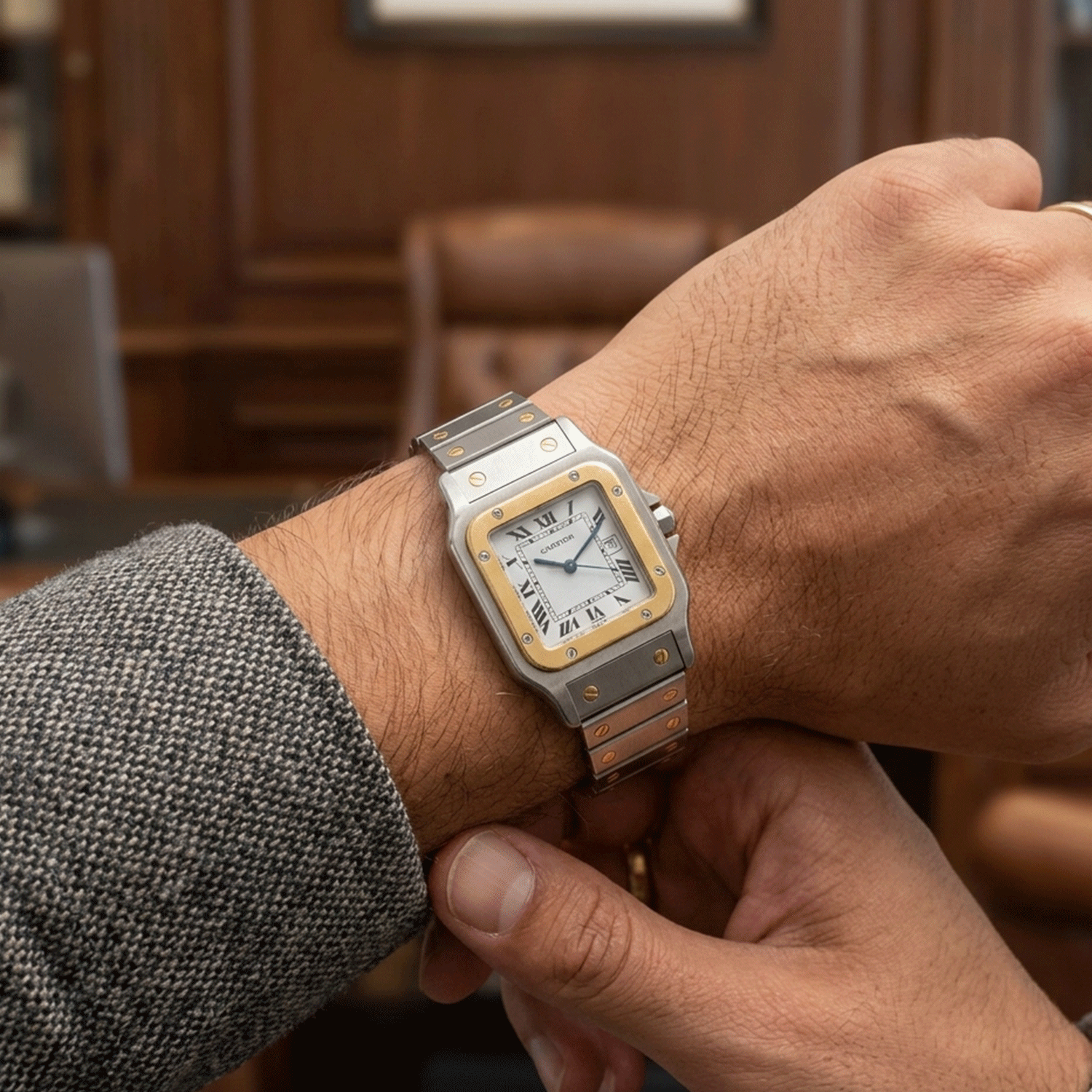 Cartier Santos Galbée Combinado 29mm