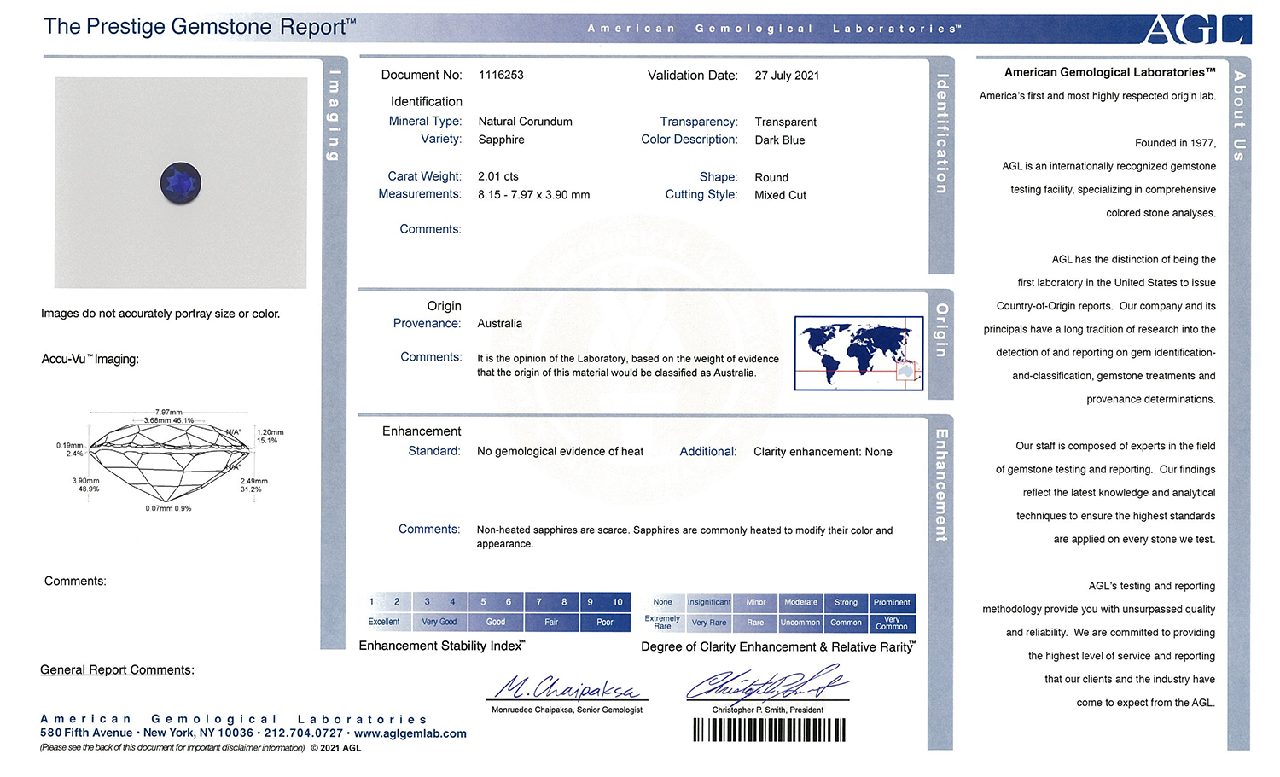 Lady Di Ring: Majestic 2.01ct Natural Sapphire decorated with Diamonds