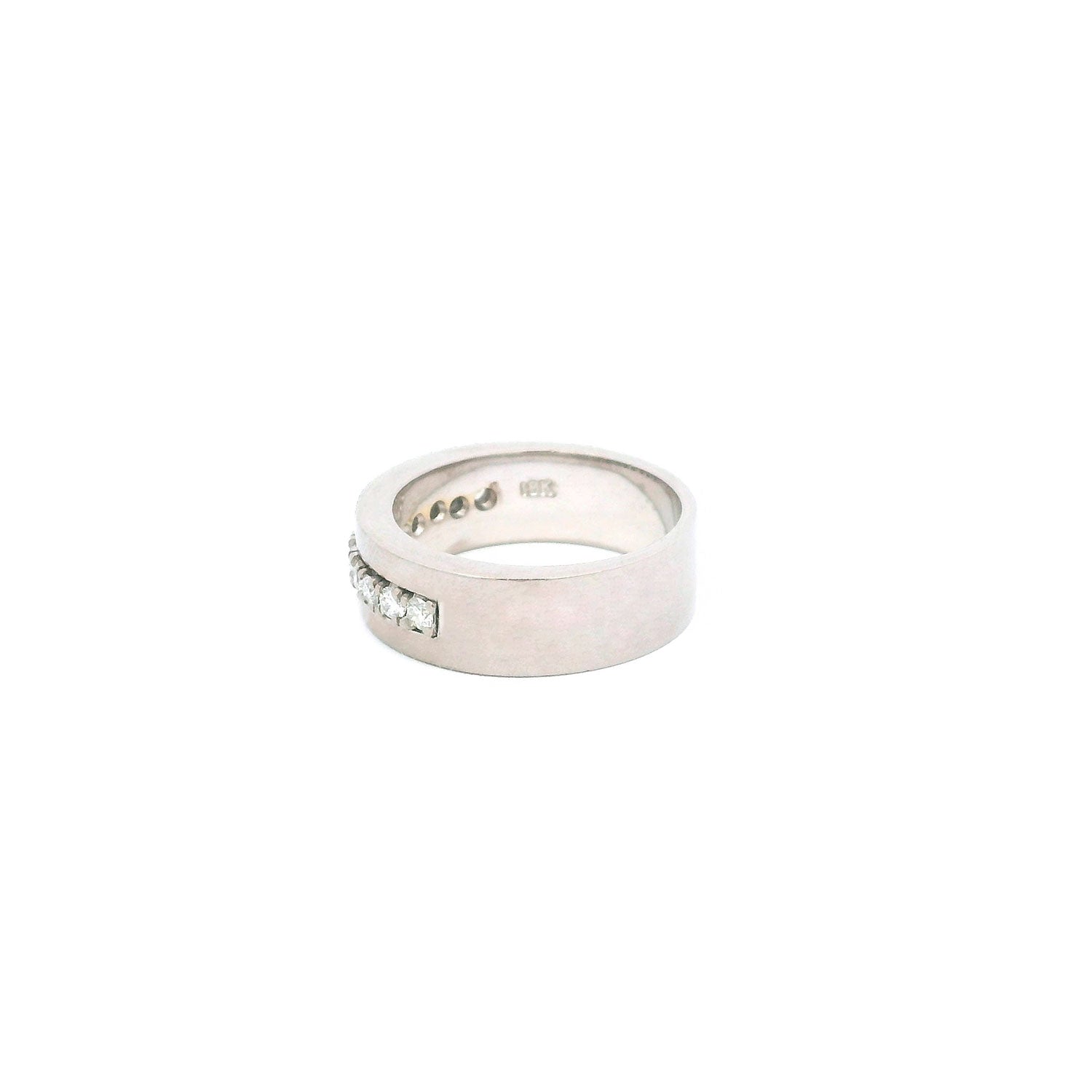 Cintillo de Oro Blanco con 0.55ct de Brillantes