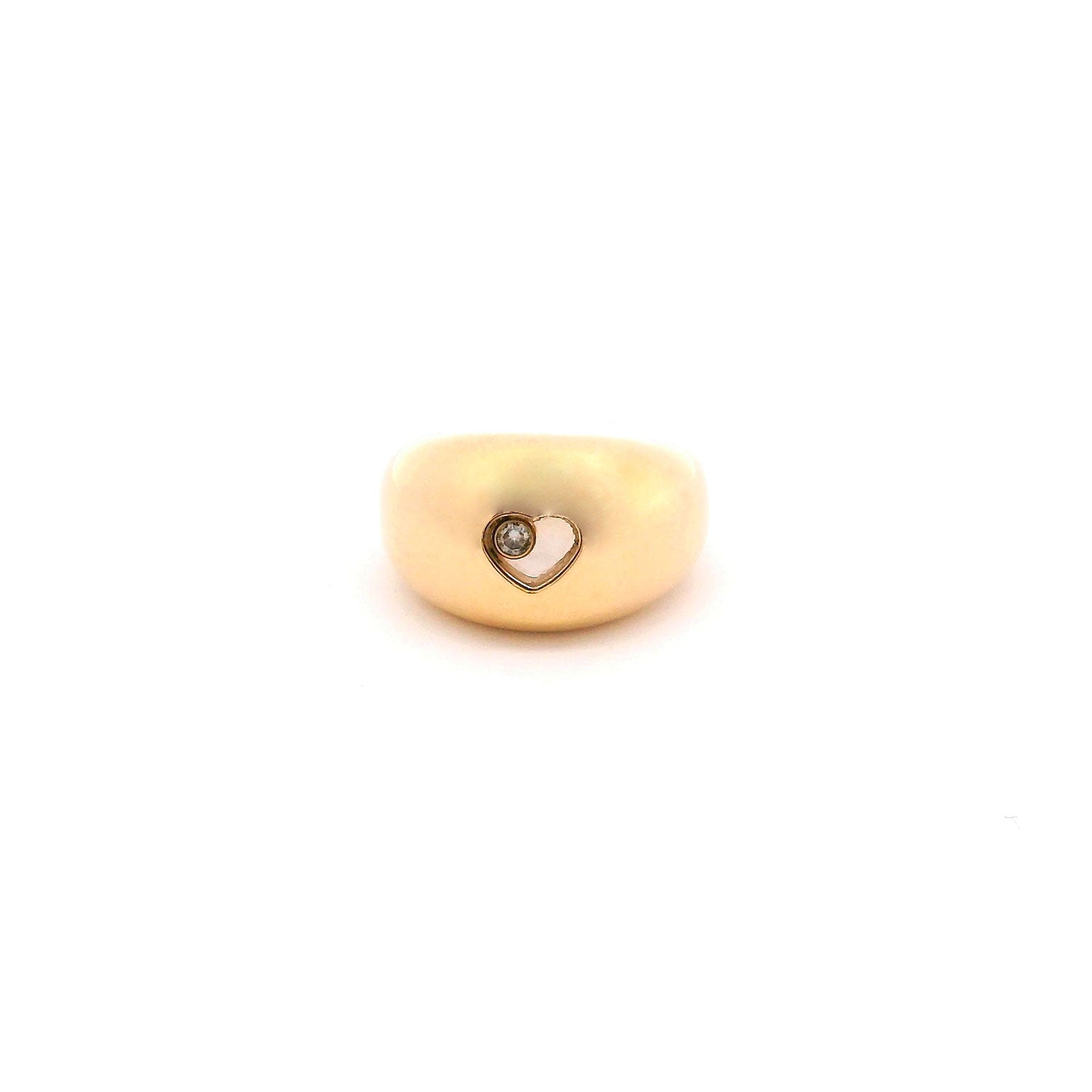Anillo Happy Diamonds de Chopard en Oro con Brillante en Forma de Corazón
