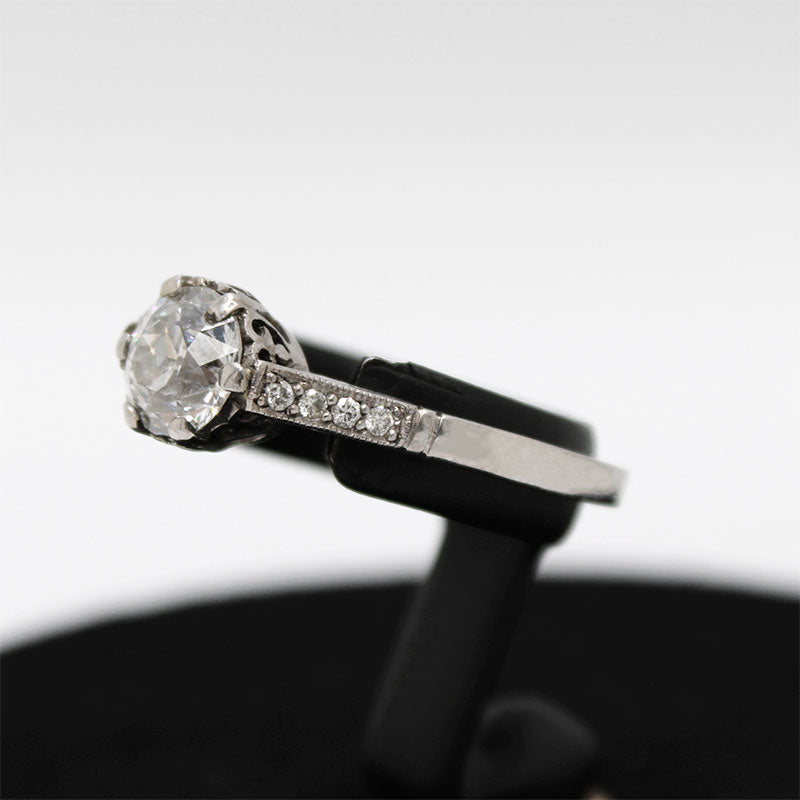 Platinum Solitaire with Diamond 1.26ct G