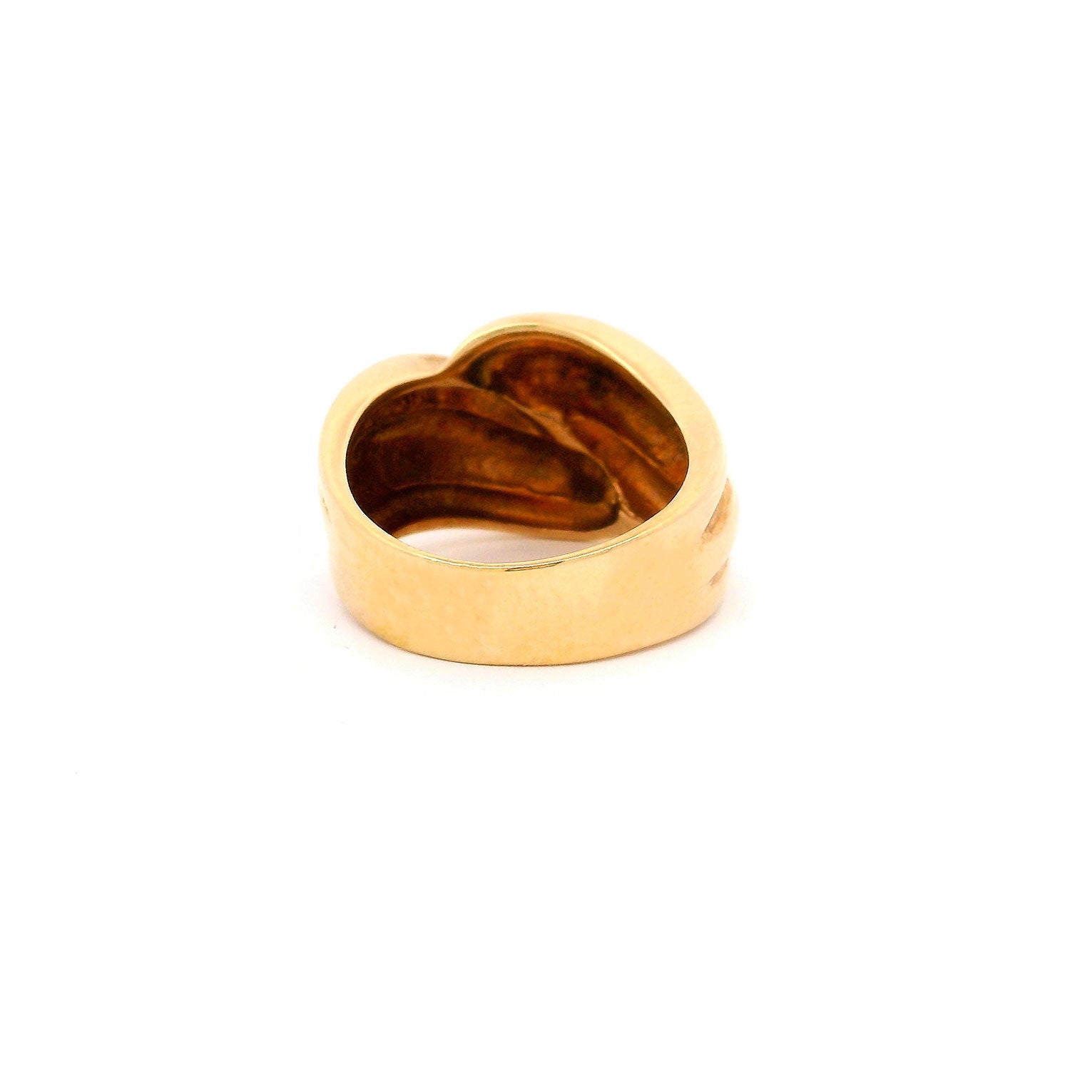Anillo e Oro 18k de curvas suaves y fluidas