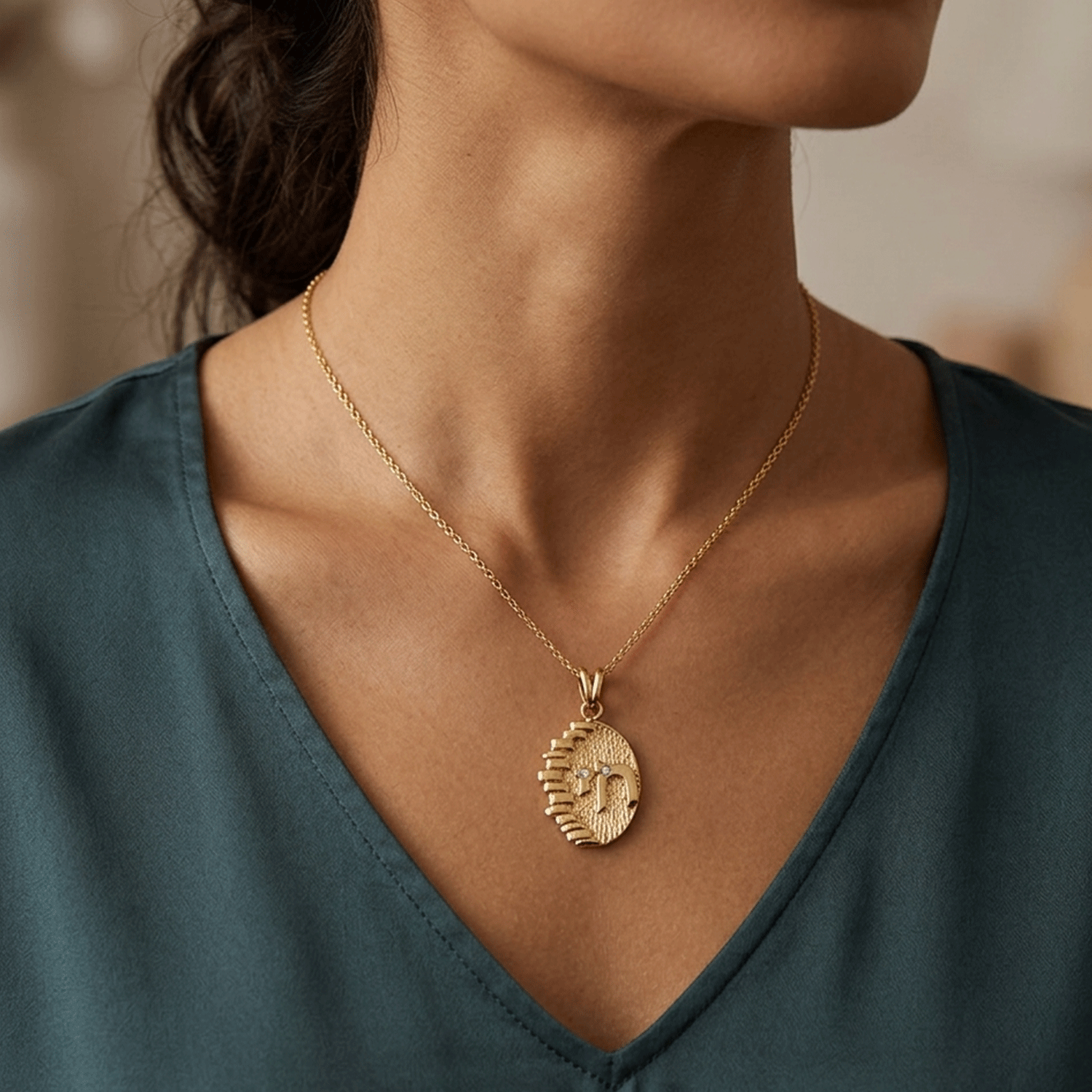 Dije de 'Jai' en Oro 18k