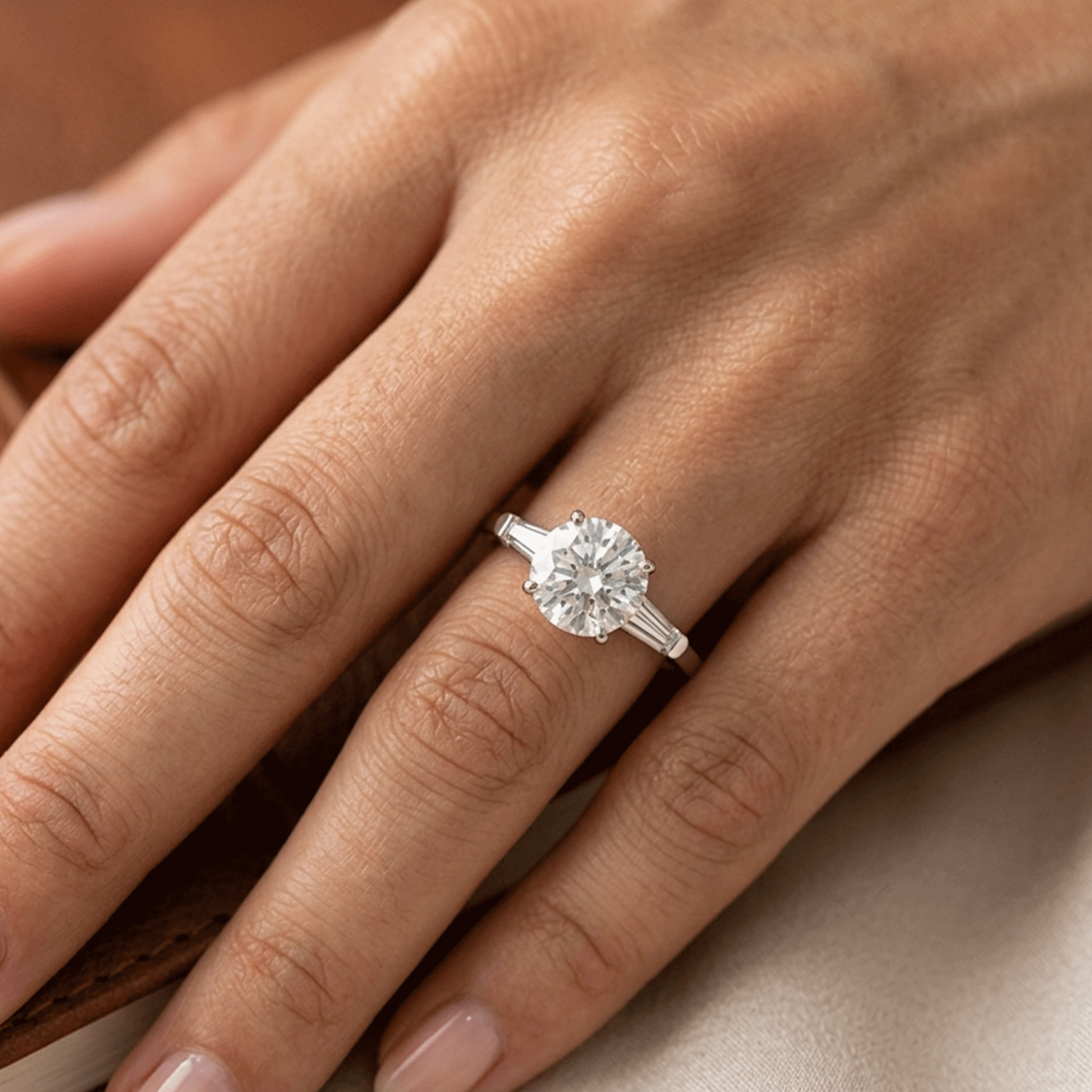 Solitario oro 14k con Brillante de 1.67ct GIA