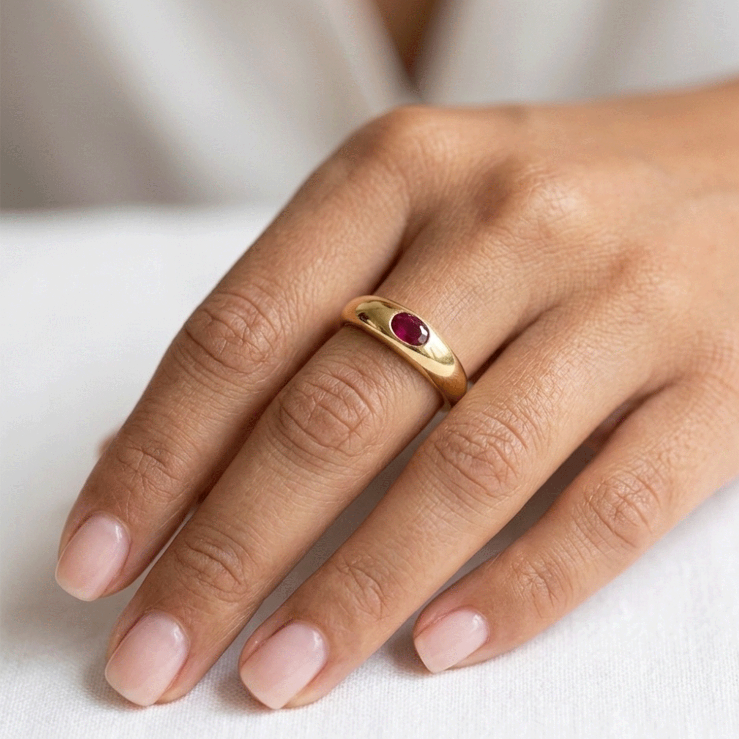 Solitario de Oro on Rubí 0.20ct