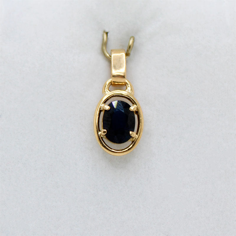 18k Gold and Sapphire Pendant