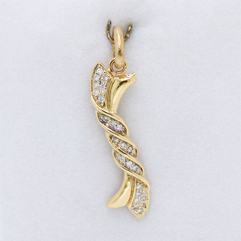 18k Gold and Diamond Pendant