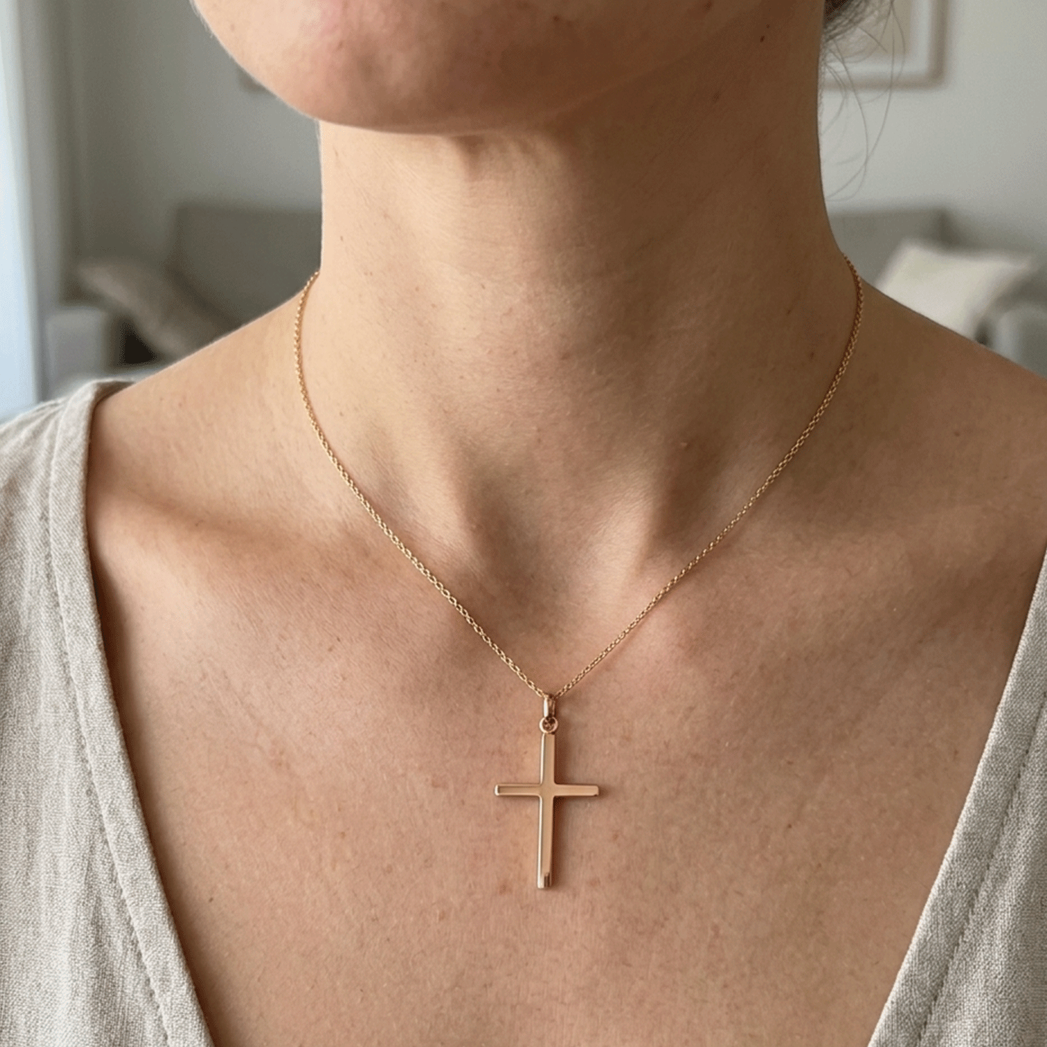 Cruz en Oro 18k