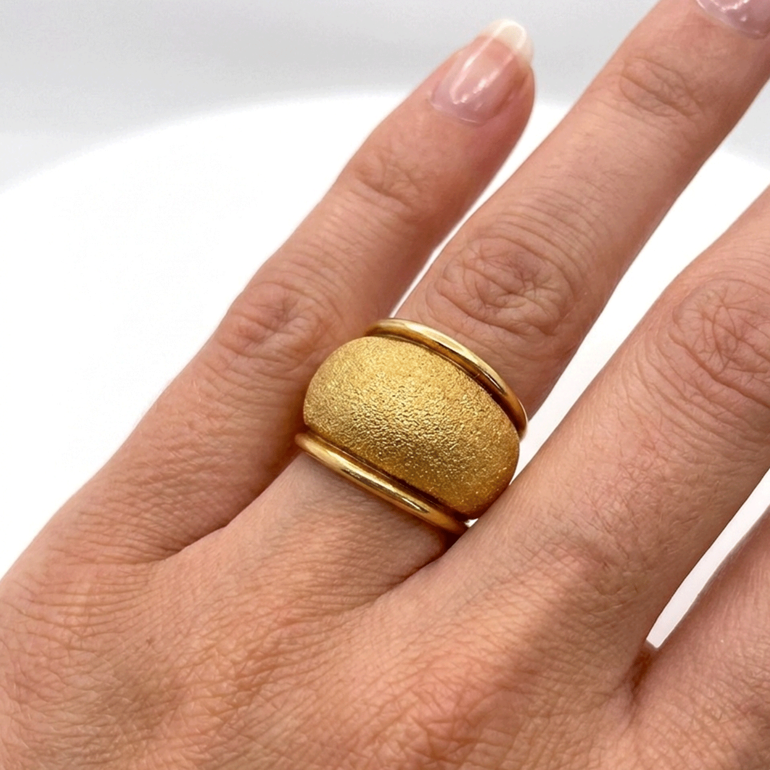 Anilo Ancho de Oro con Textura