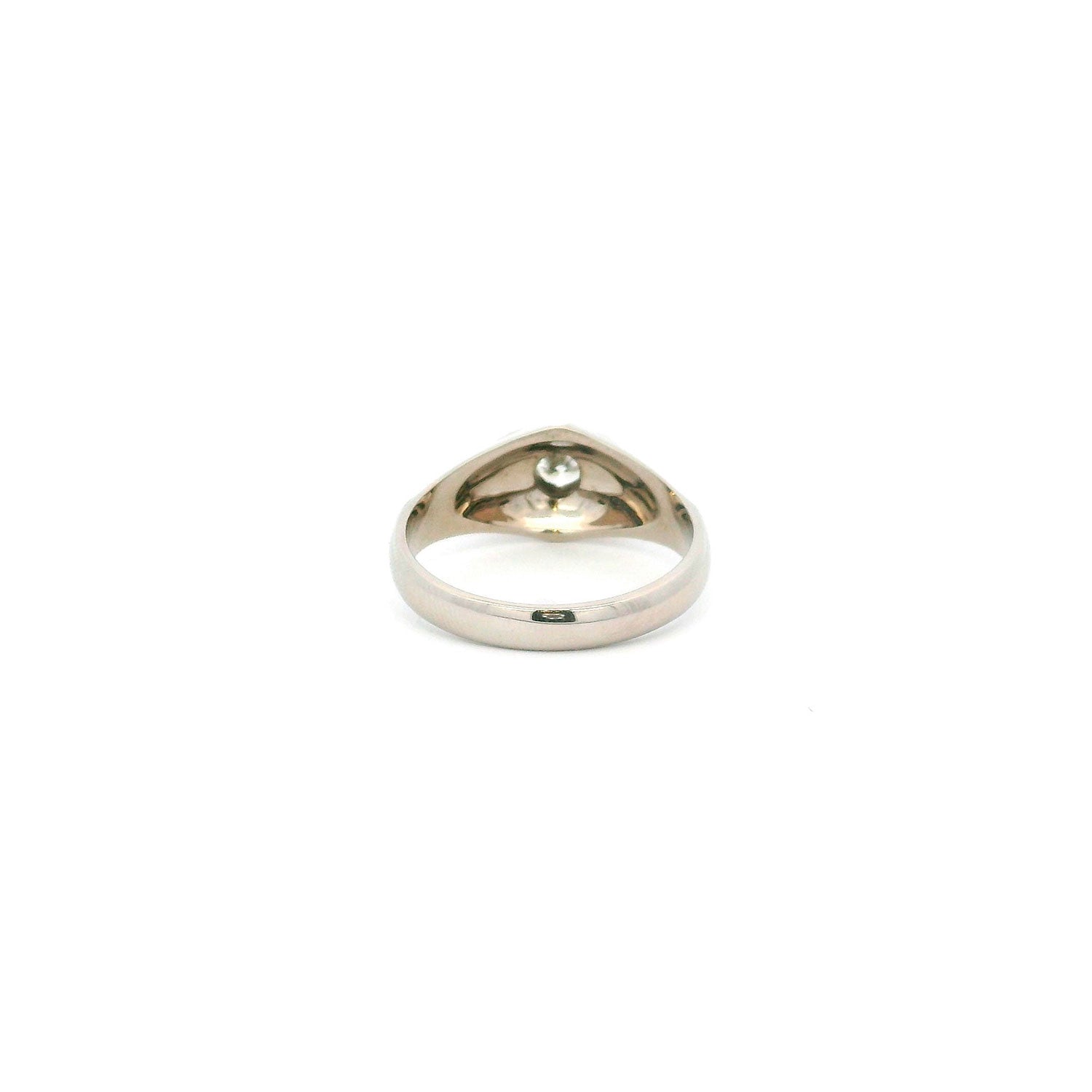Solitario de Oro Blanco con Brillante 0.36ct