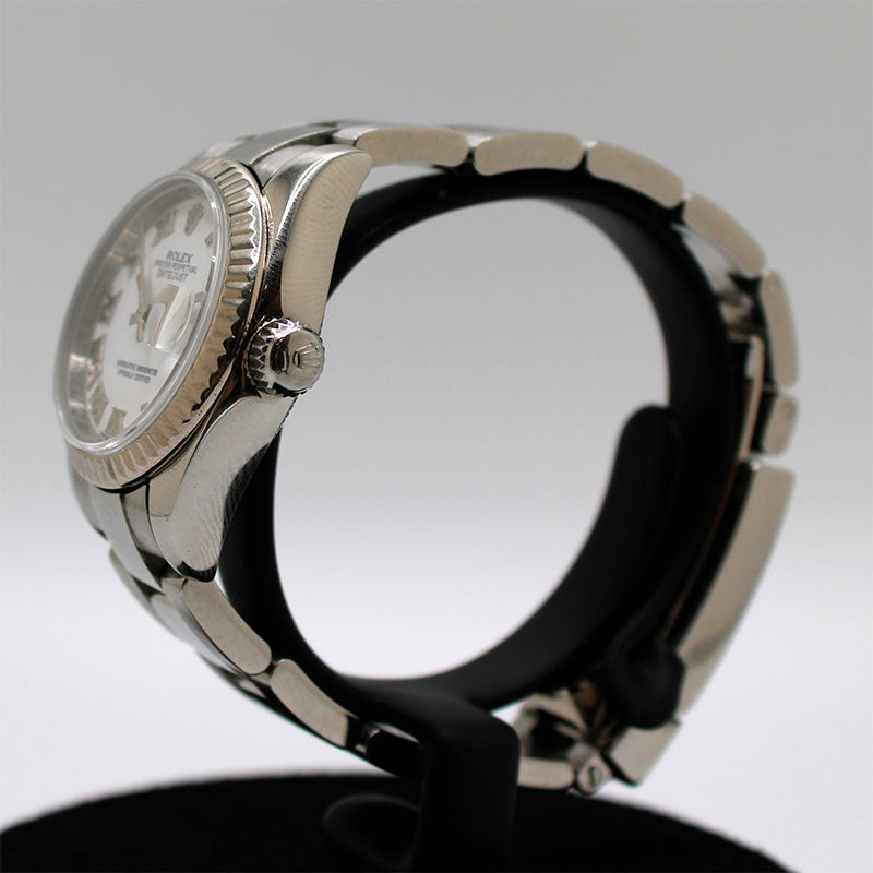 Rolex Lady Datejust 28mm Steel & White Gold | LA FONTAINE