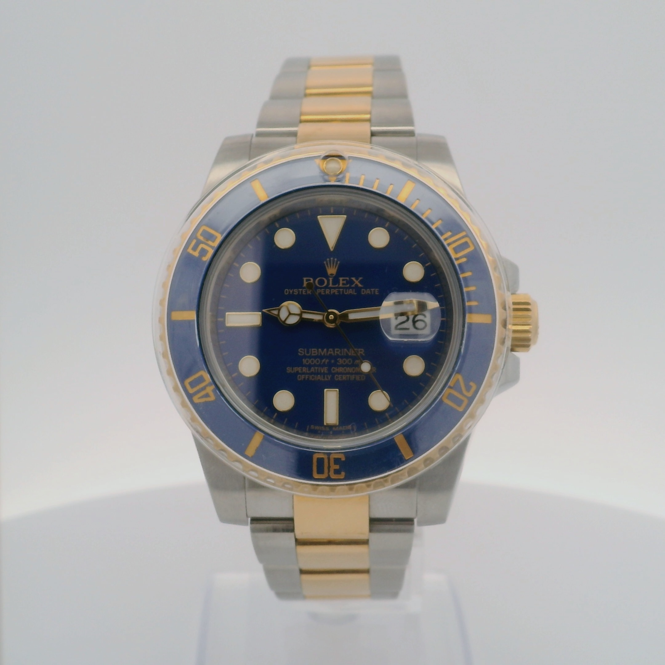 Rolex Submariner 116613LB Date Combinado con malla Oyster