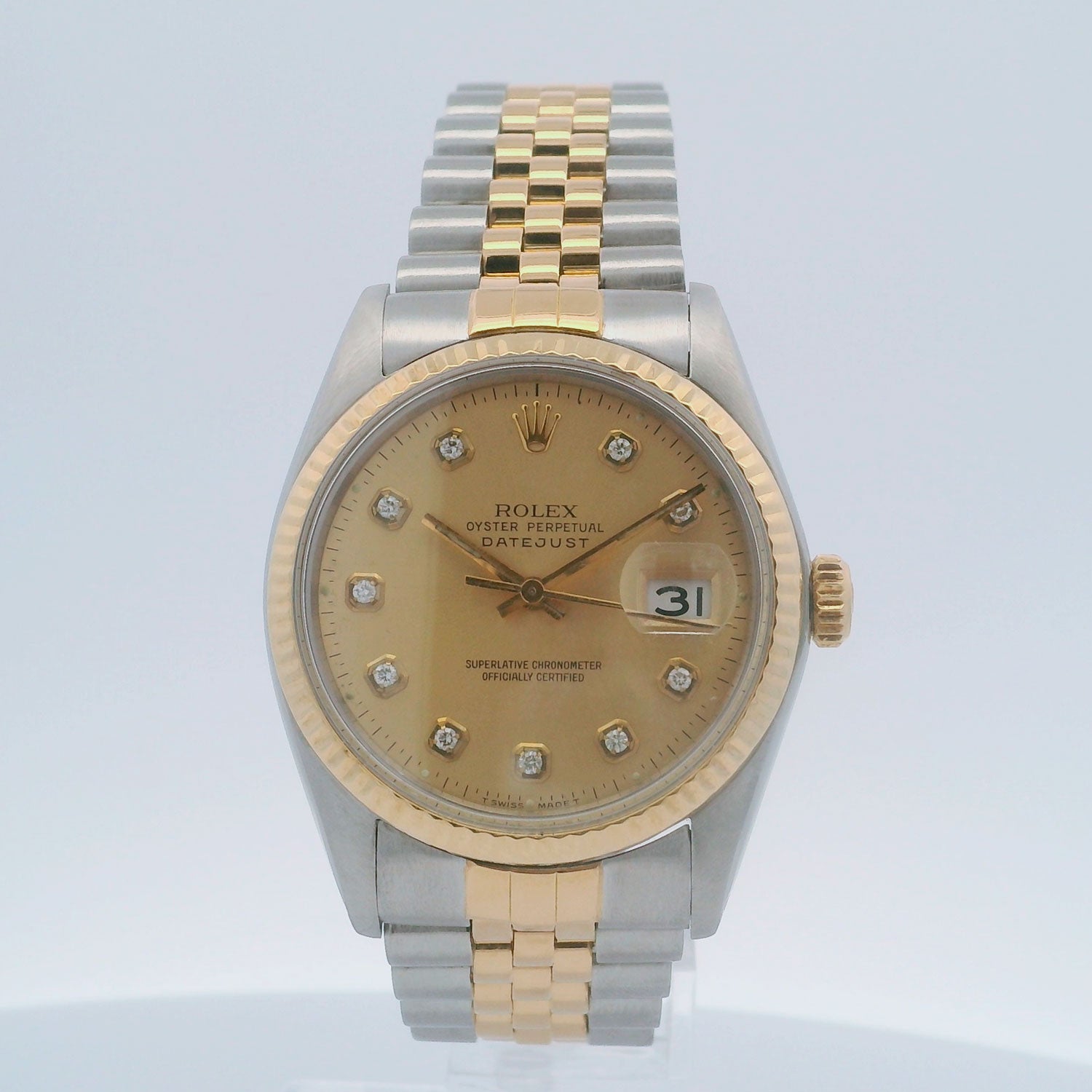 Rolex Datejust 16013 Combined dial with diamonds and Jubilee mesh