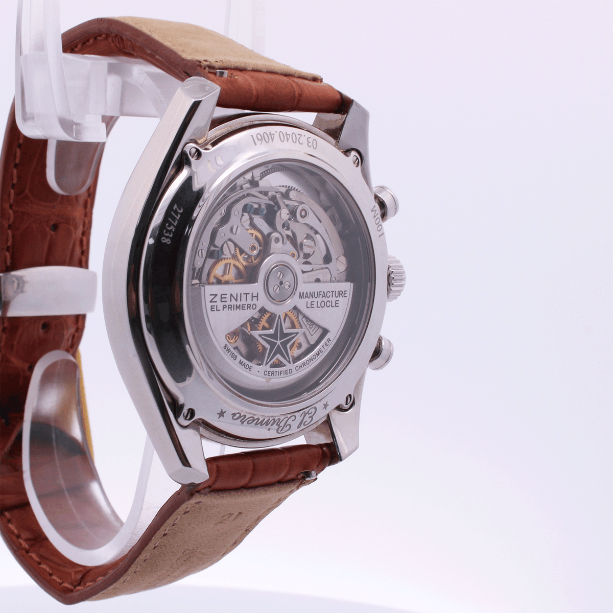 Zenith Chrono Master El Primero Acero Con Pulsera De Cuero (Nex Old Stock) Circa 2016
