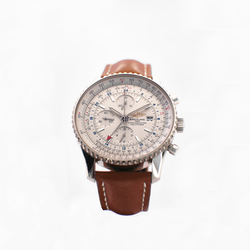 Breitling Navitimer 01 GMT de Acero con Papeles y Manuales
