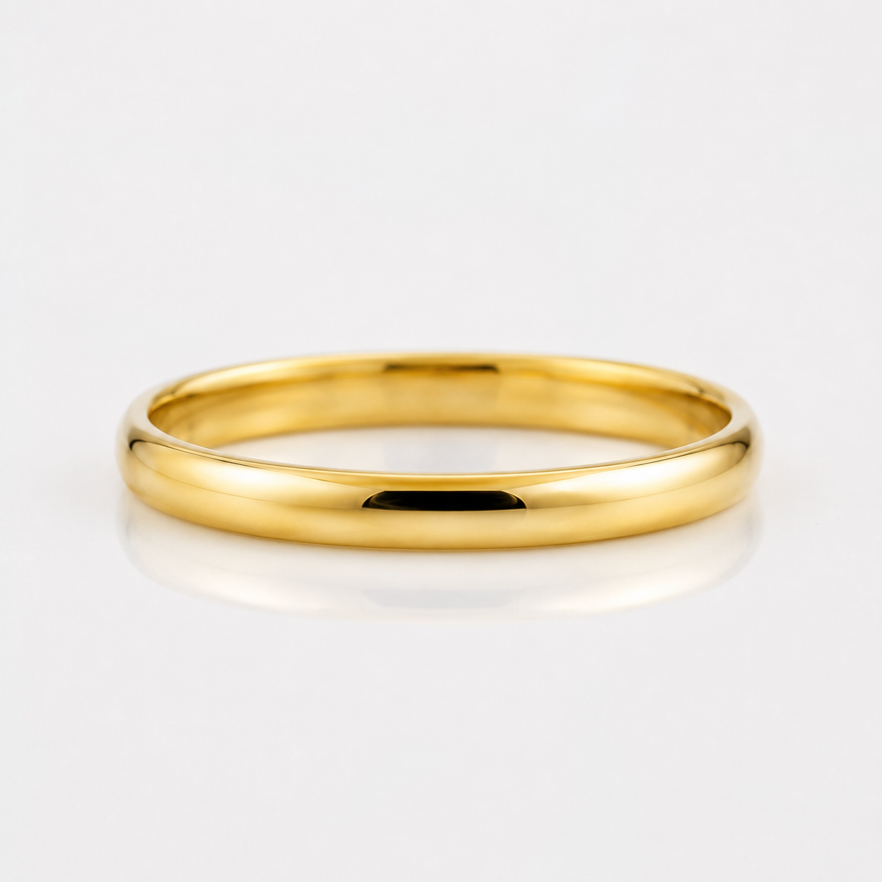 Alianza Media Caña 3.00mm — Oro 18k