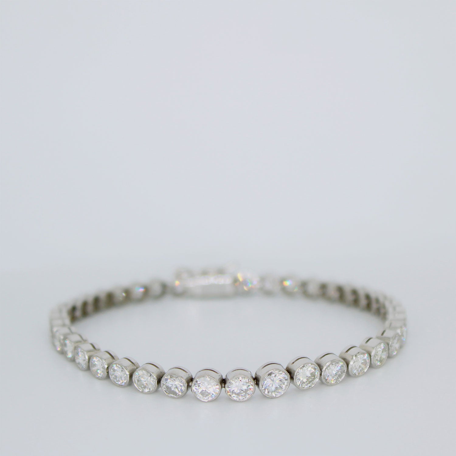 Pulsera Tennis de Platino y 7.80ct de Brillantes