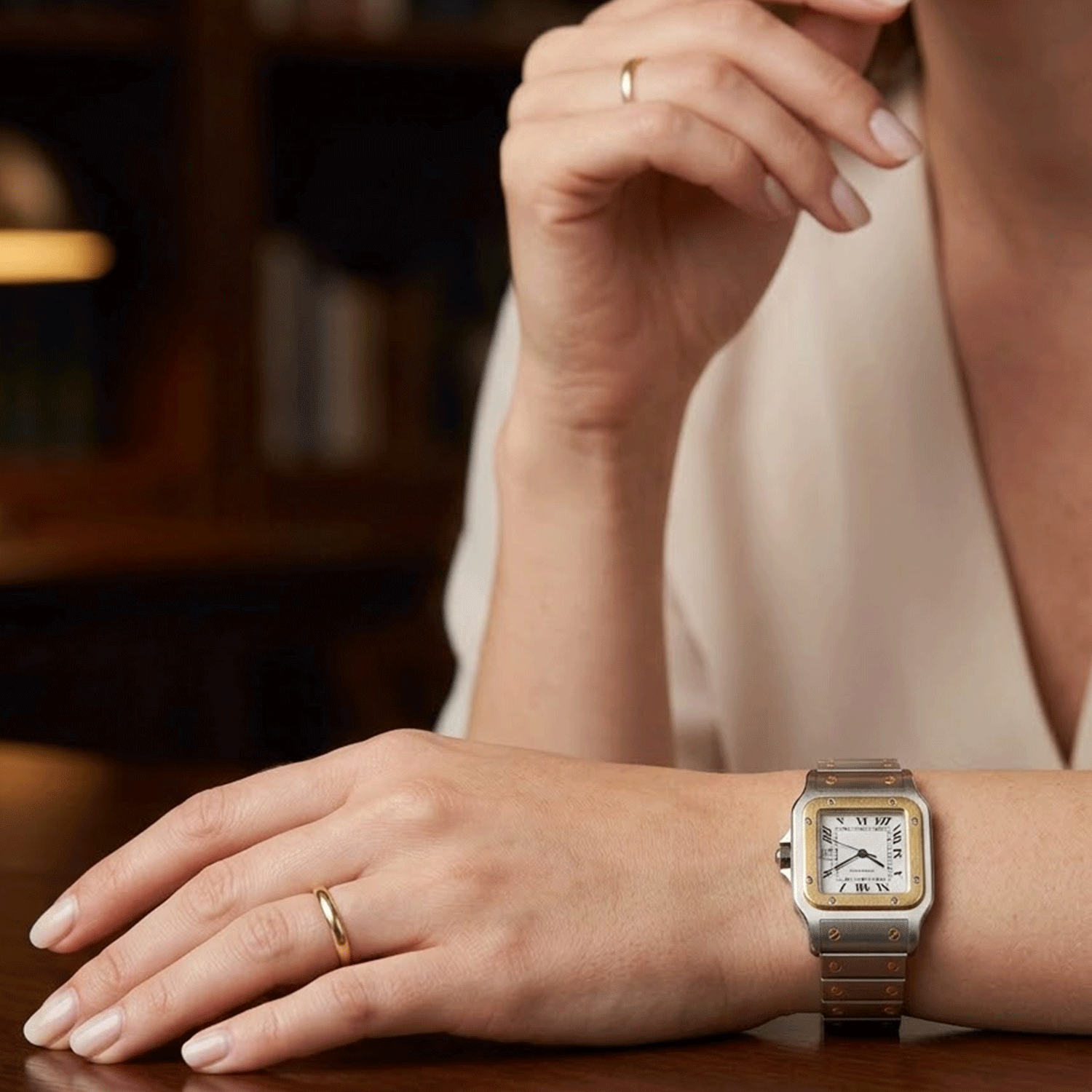 Cartier Santos Galbée Combinado 29mm
