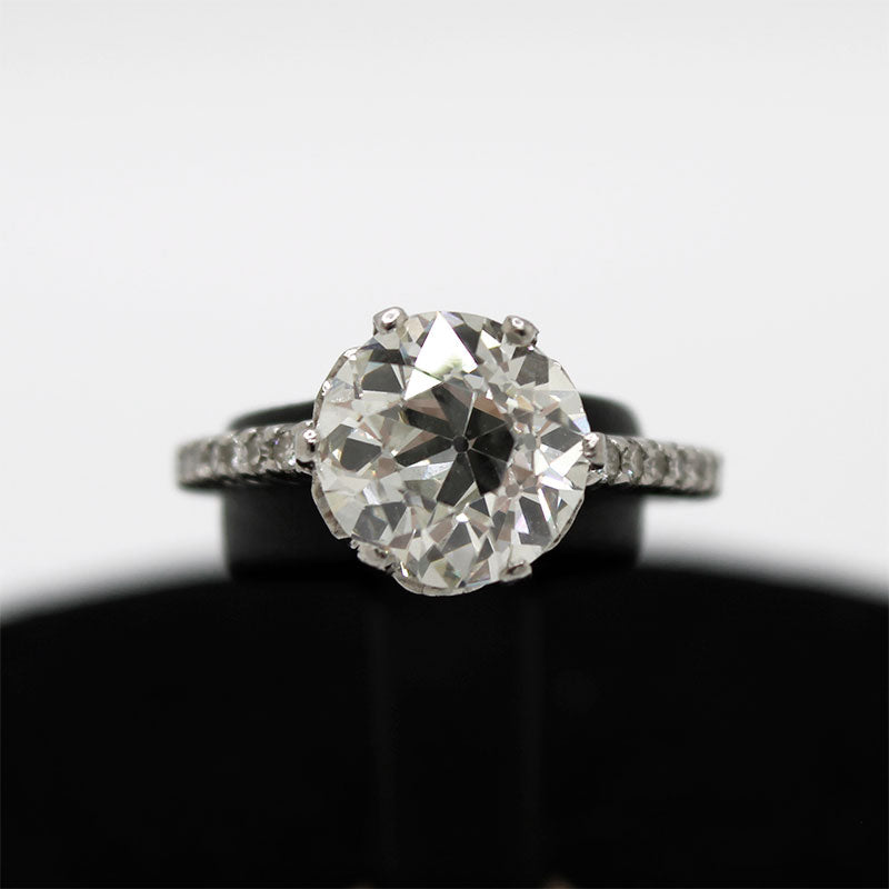 Solitario Platino con Brillante de 2.89ct J GIA