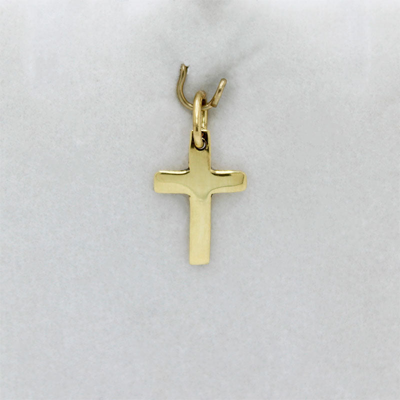 Dije Forma de Cruz en Oro 18k