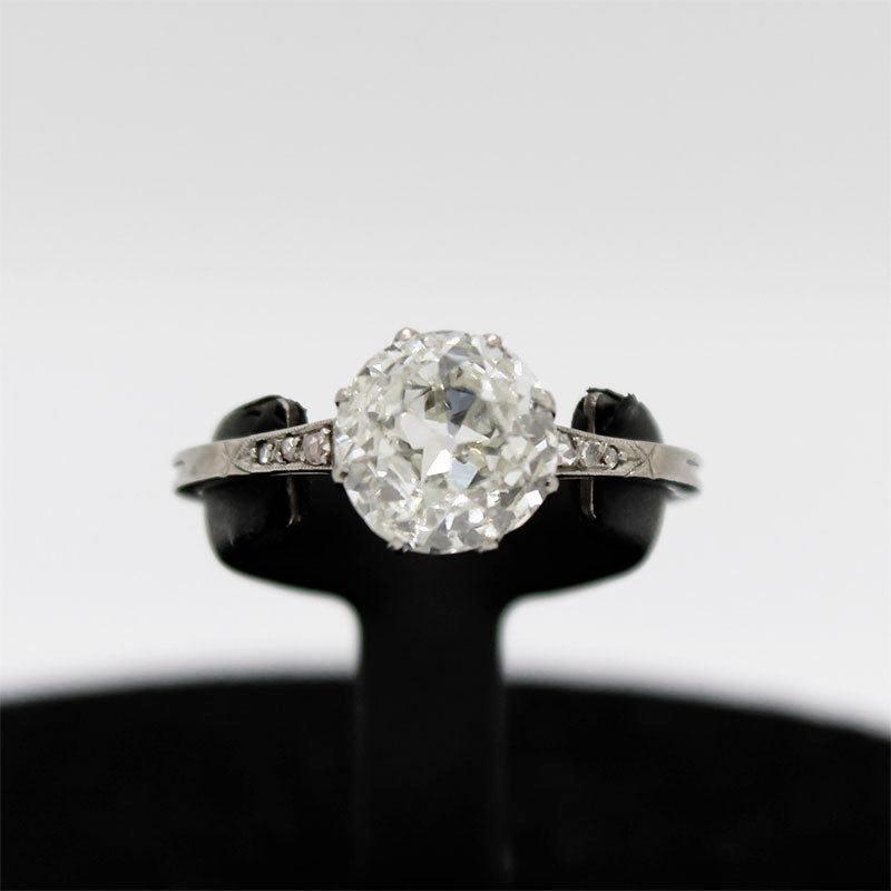 Solitario Platino con Brillante de 1.92ct K GIA