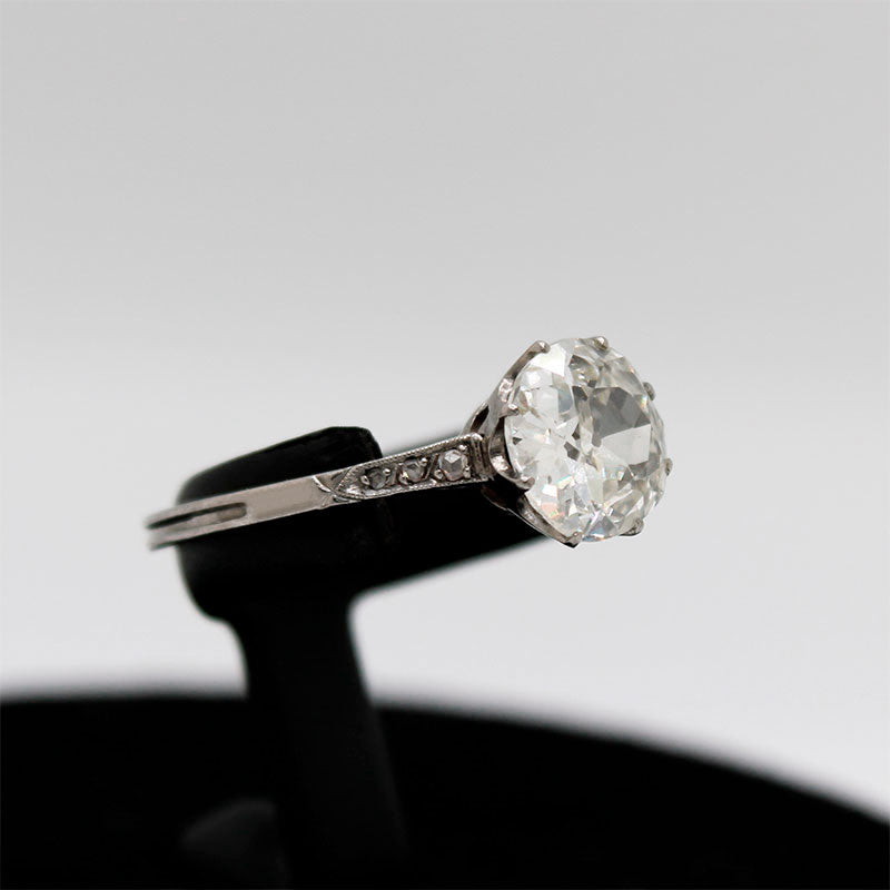 Solitario Platino con Brillante de 1.92ct K GIA