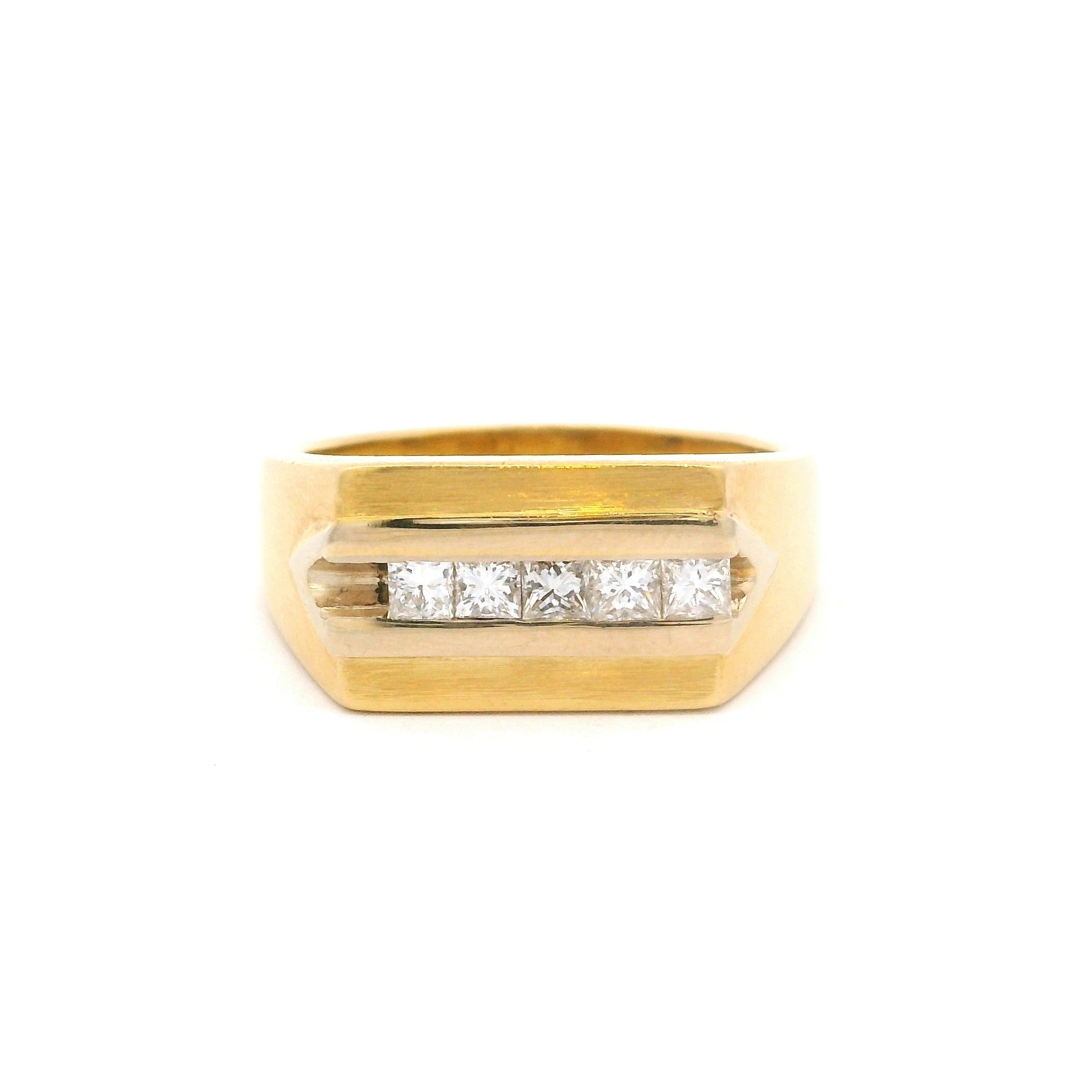 Anillo en Oro y Brillantes Carre