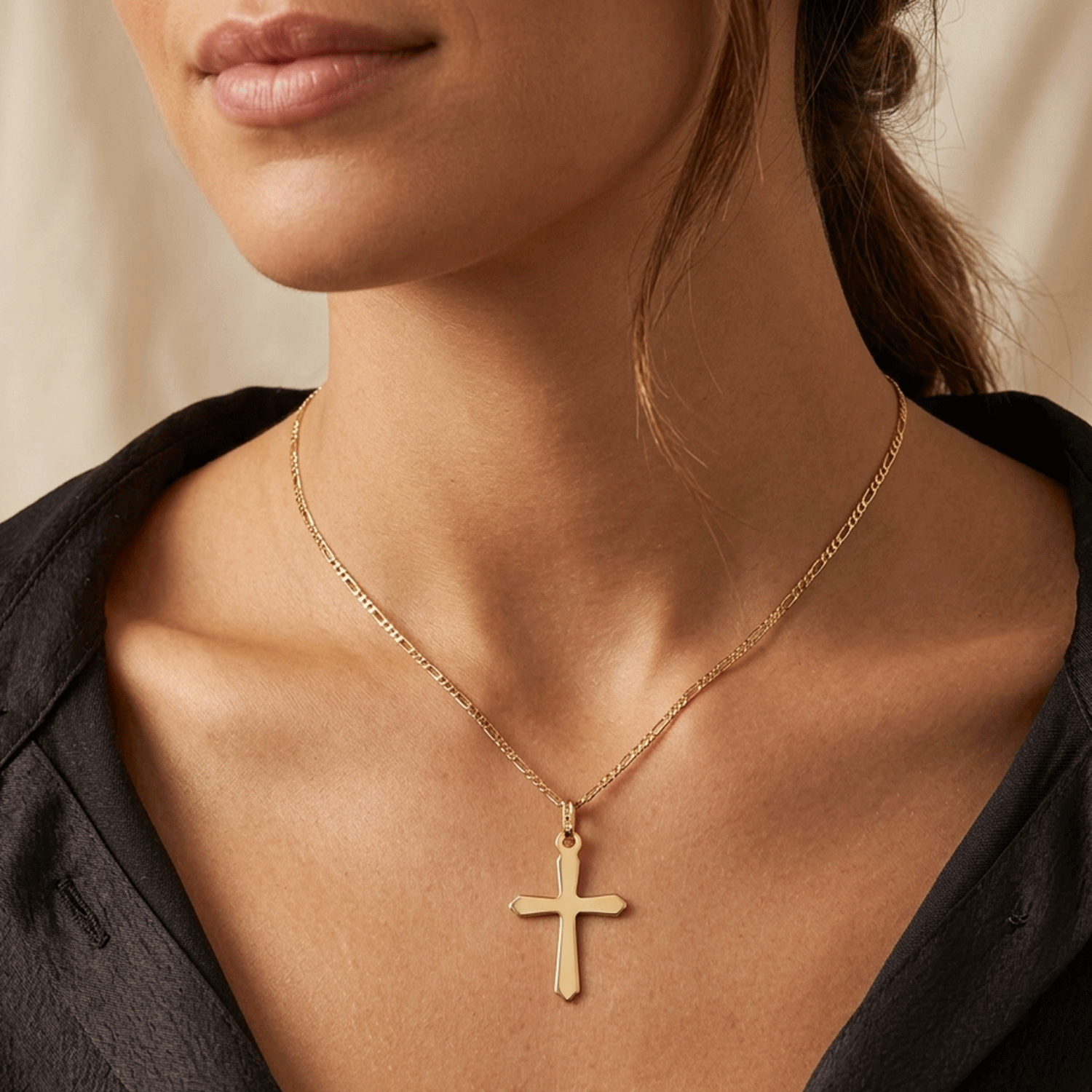 18k Gold Cross