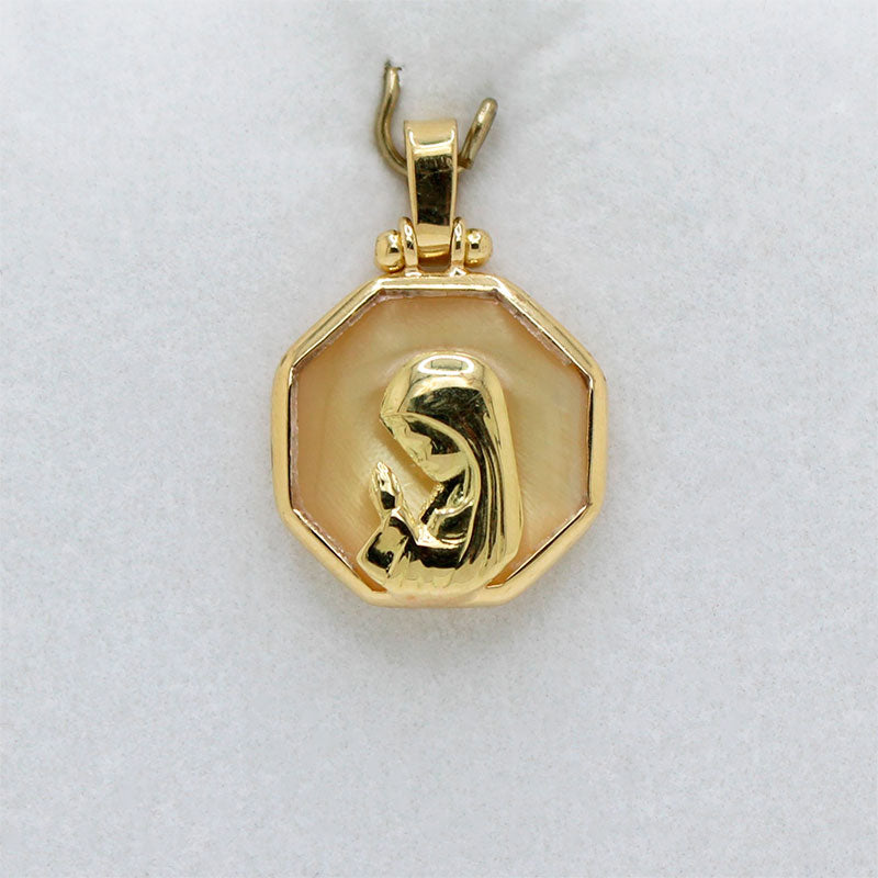 Medalla de la Virgen Niña en Oro 18k