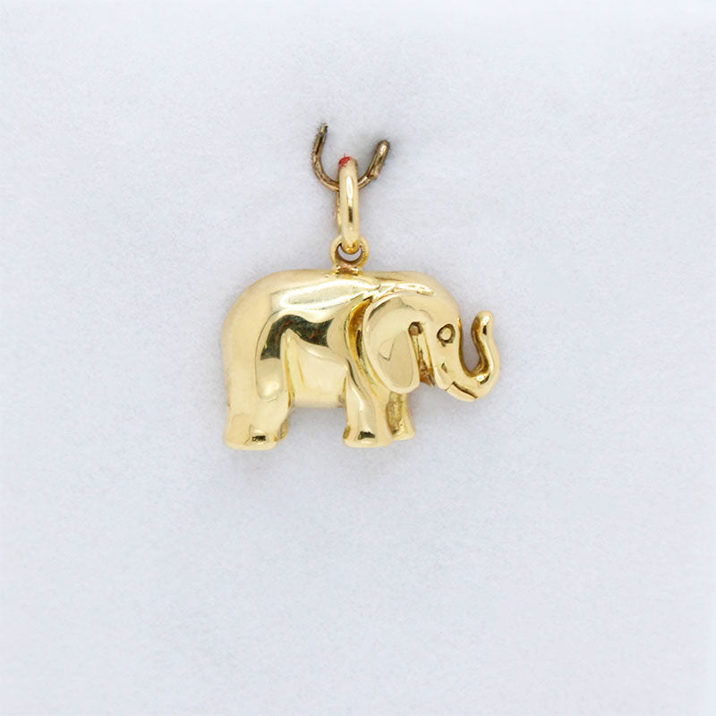 Cavigliera A Maglie Elefante Placcata Oro 18K - Lunga 9,5" - Portafortuna BR155