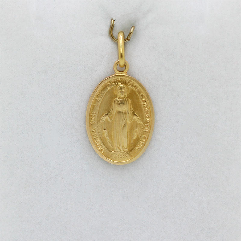 Medalla de la Virgen Milagrosa en Oro 18k