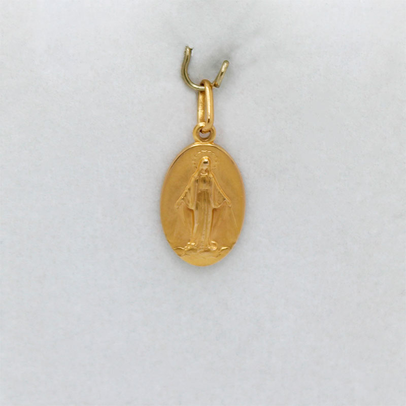 Medalla de la Virgen Milagrosa en Oro 18k