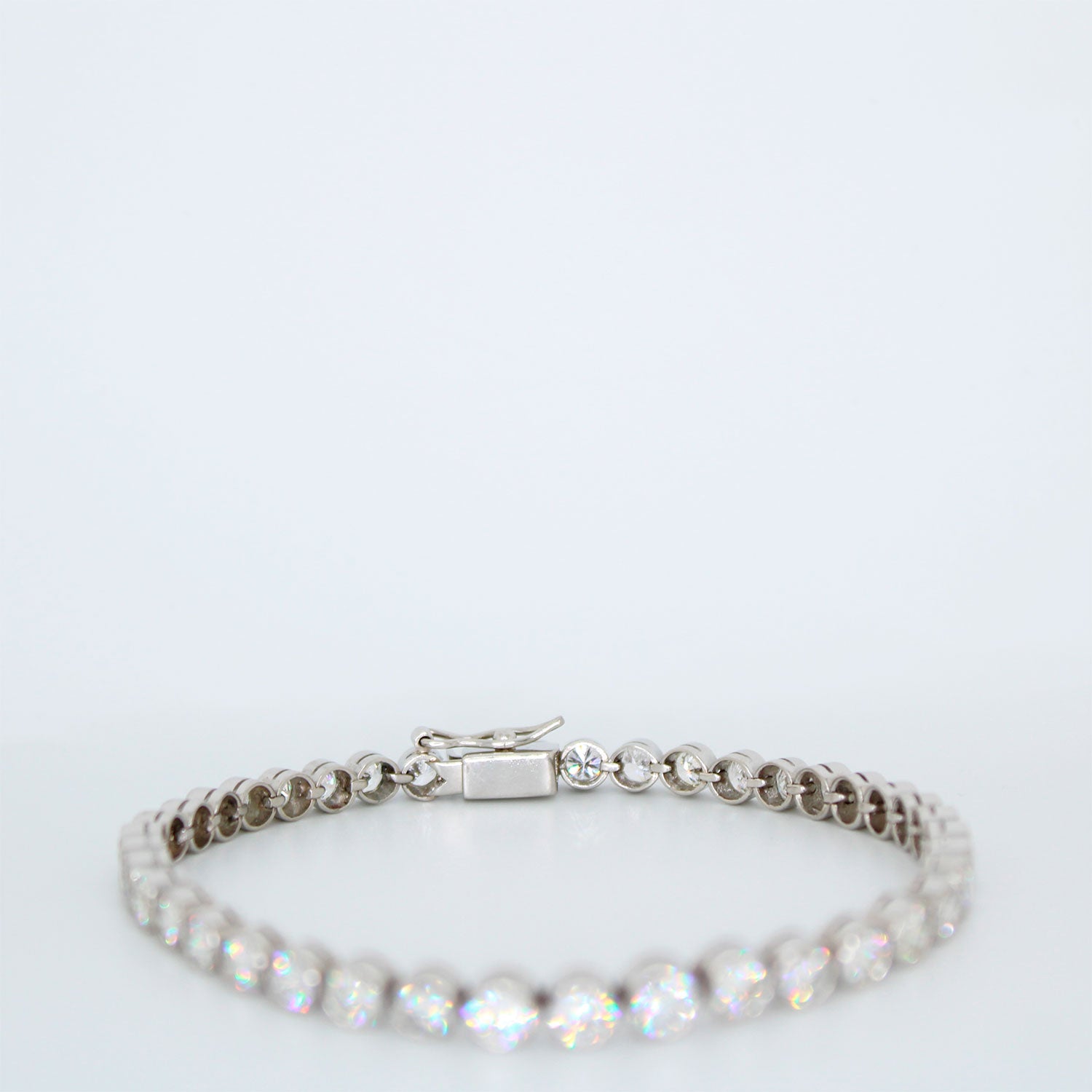 Pulsera Tennis de Platino y 7.80ct de Brillantes