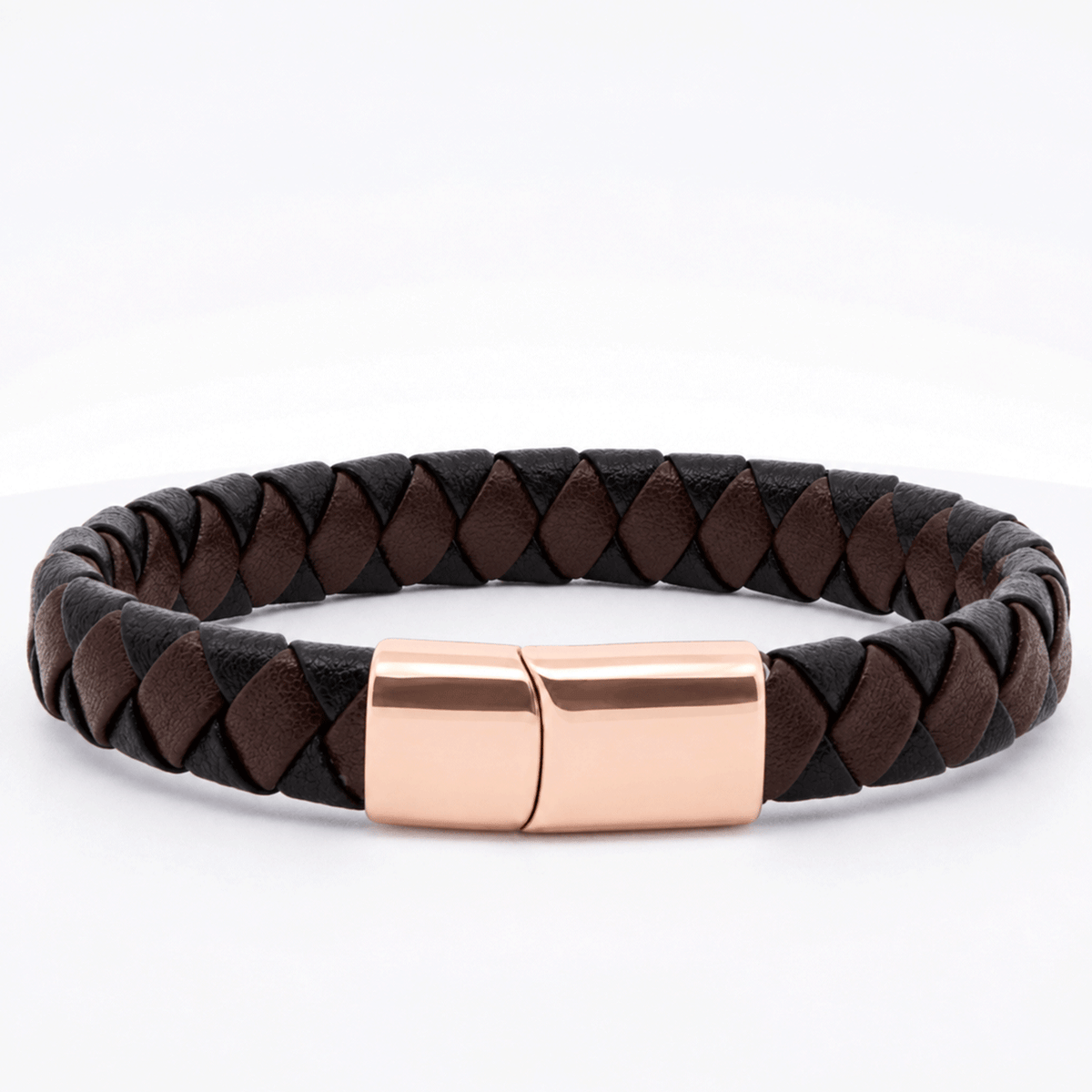 Pulsera de Cuero Natural con Cierre de Plata 950 u Oro 18K