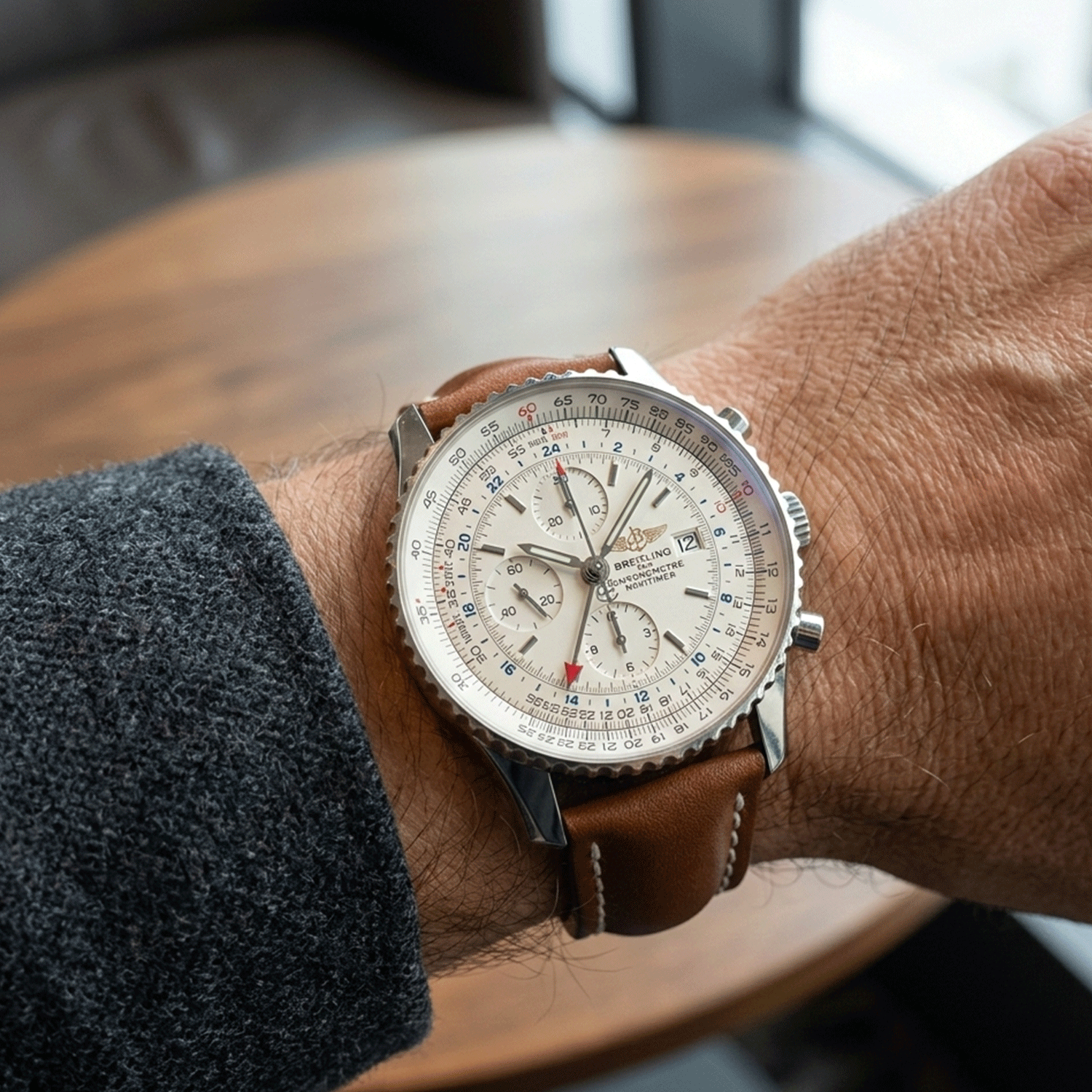 Breitling Navitimer 01 GMT de Acero con Papeles y Manuales