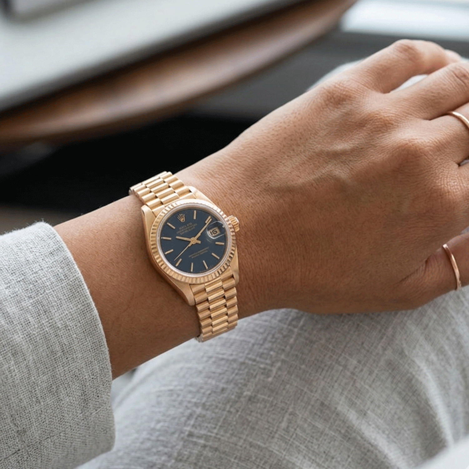 Rolex Lady Datejust 28mm 18k Gold