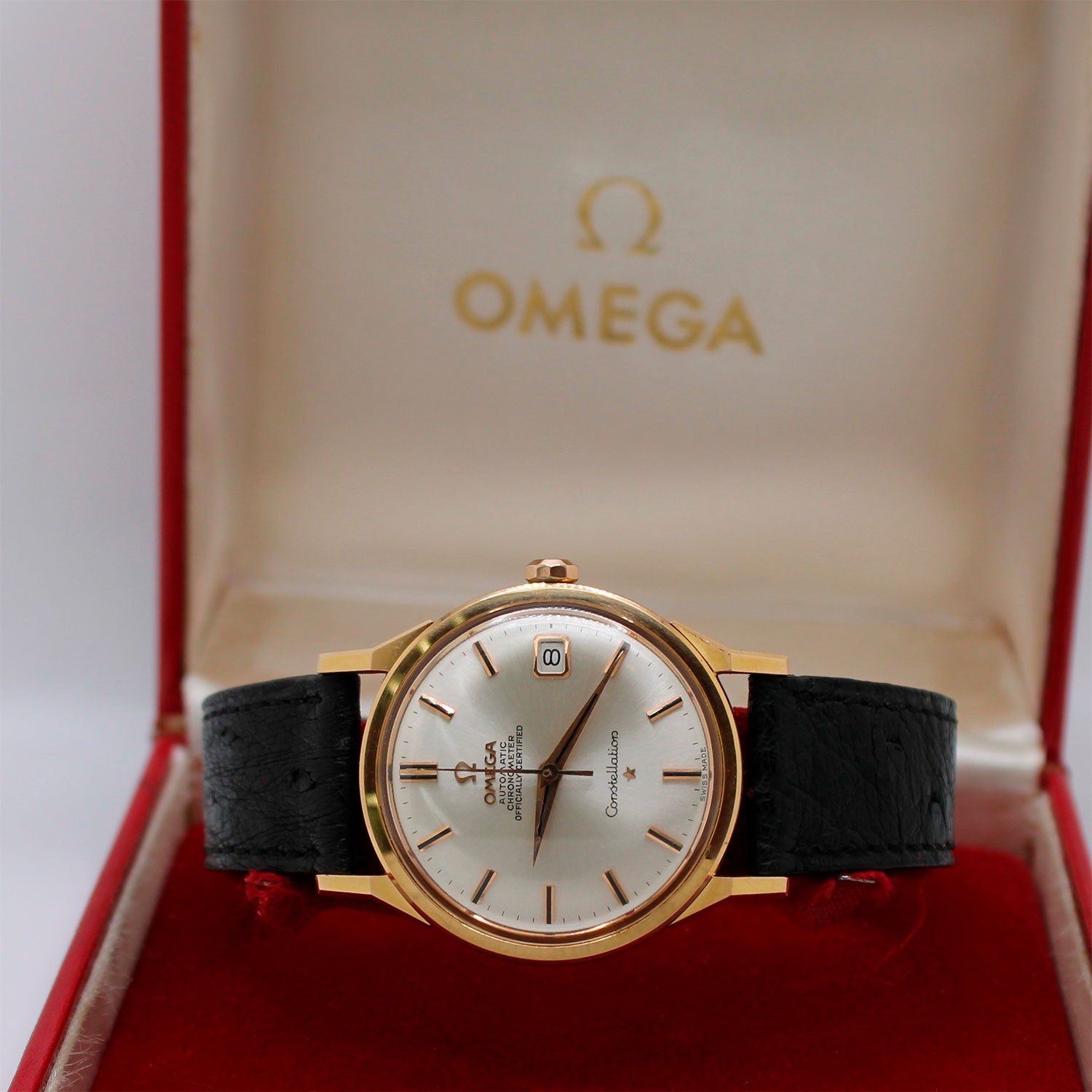 Omega Constellation 34mm Oro Rojo Automático 1970 Full Set