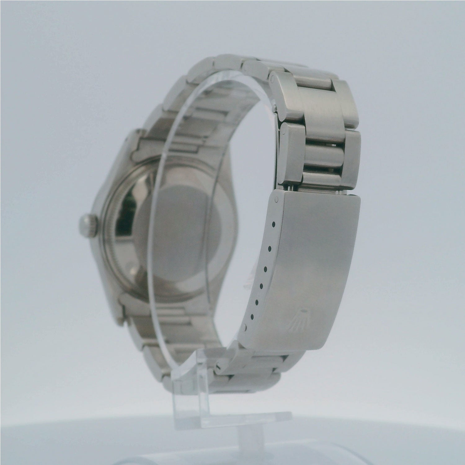 Rolex Date 15000 de acero con malla Oyster