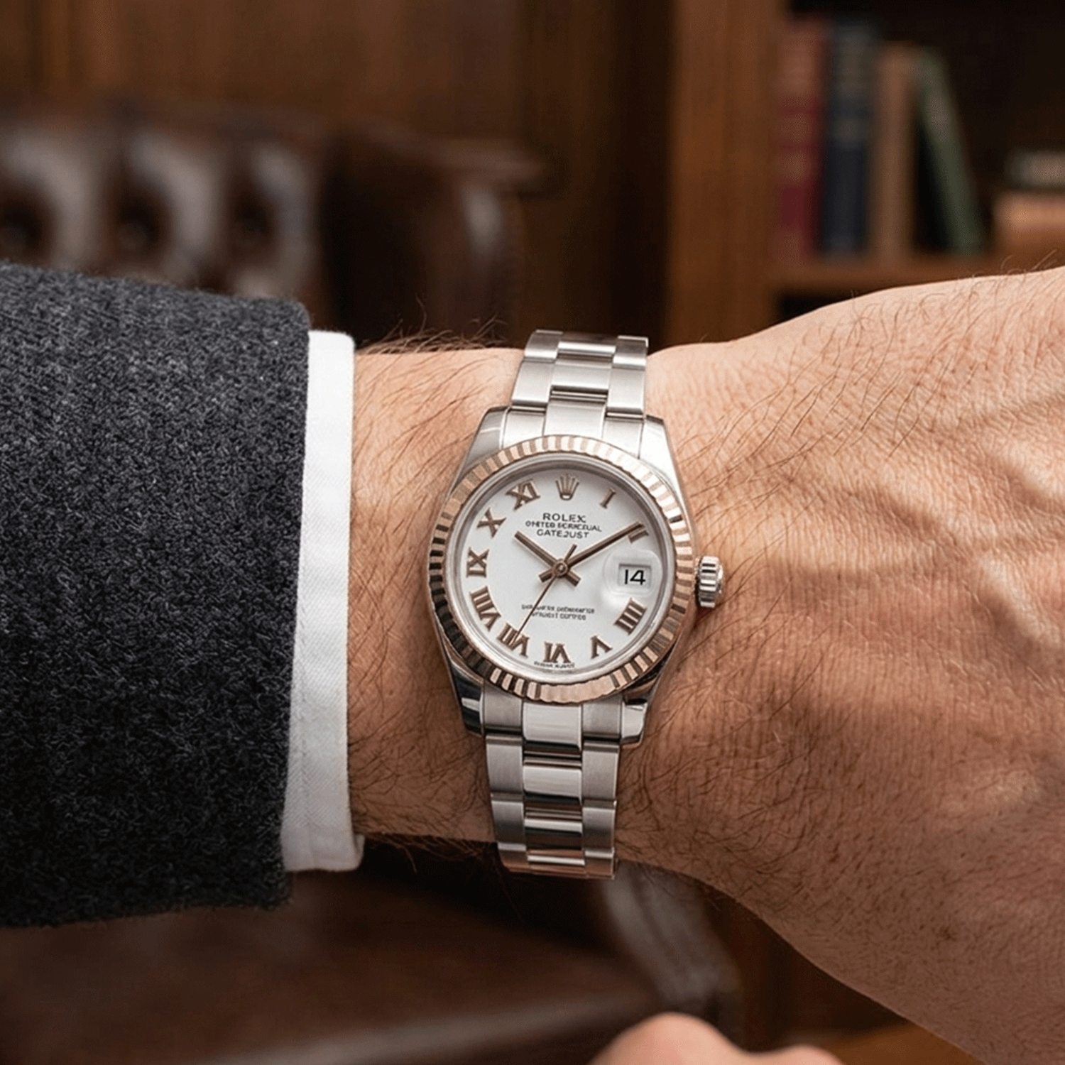 Rolex Oyster Perpetual Ladie's Datejust 28mm Steel & White Gold