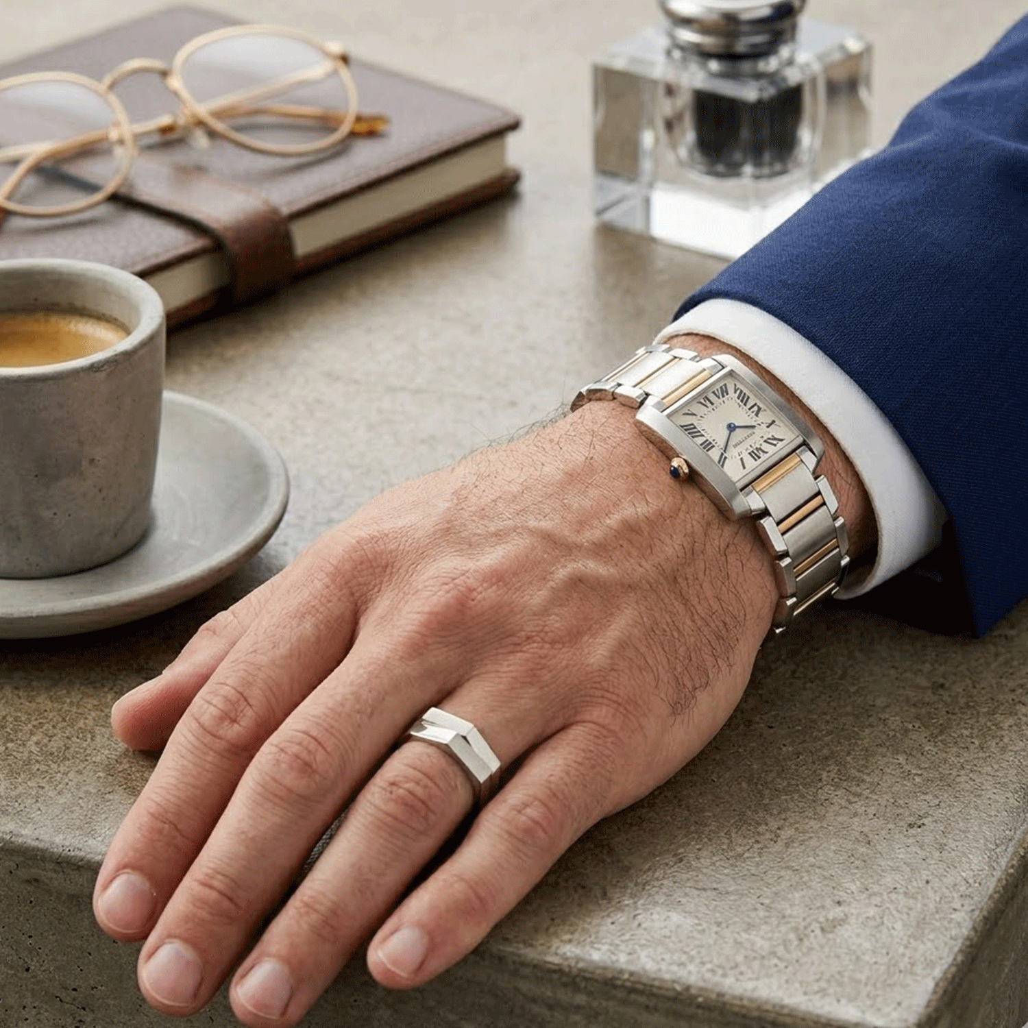 Cartier Tank Francaise Combinado
